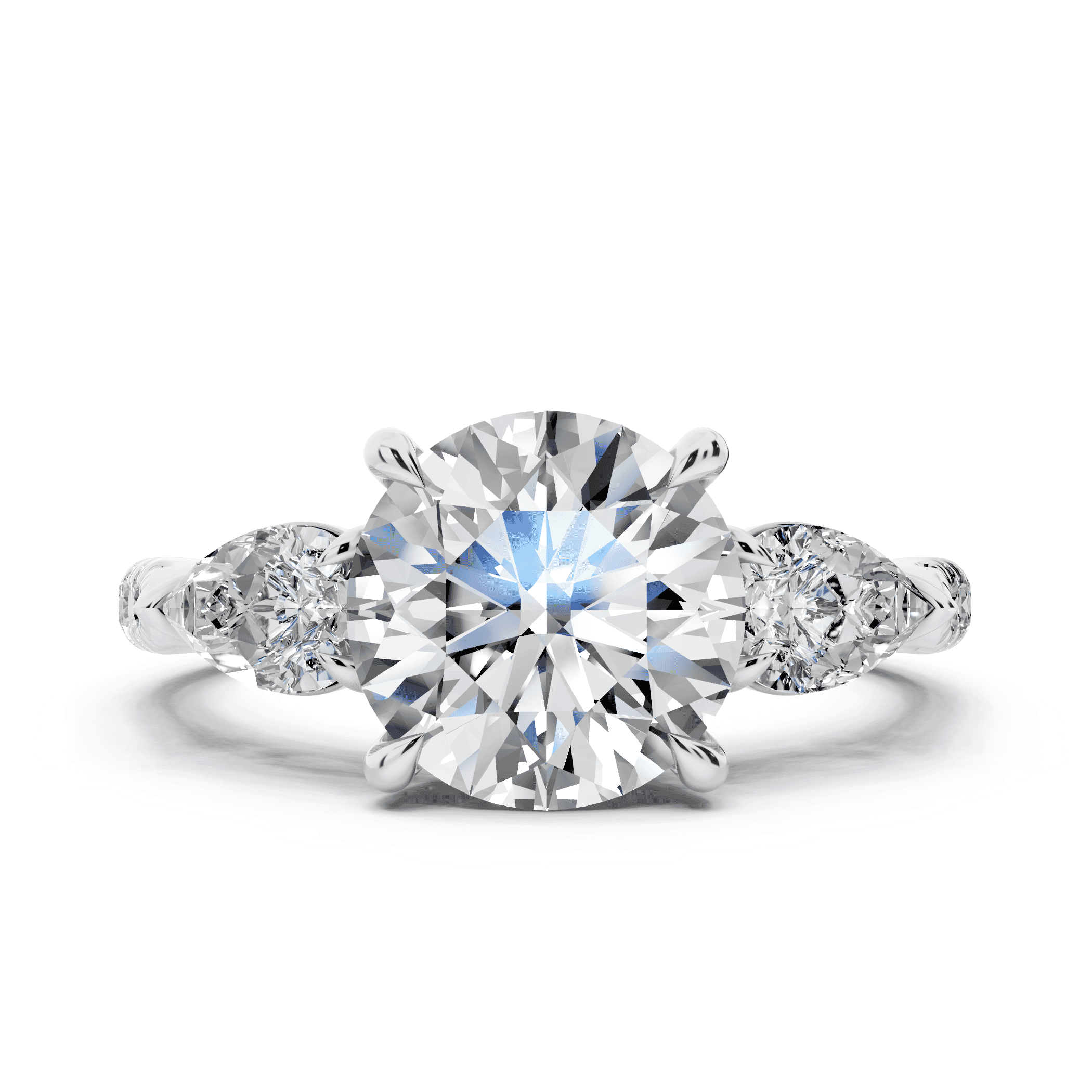 Capri Pear Three-Stone Engagement Ring (0.85 ct. tw.)