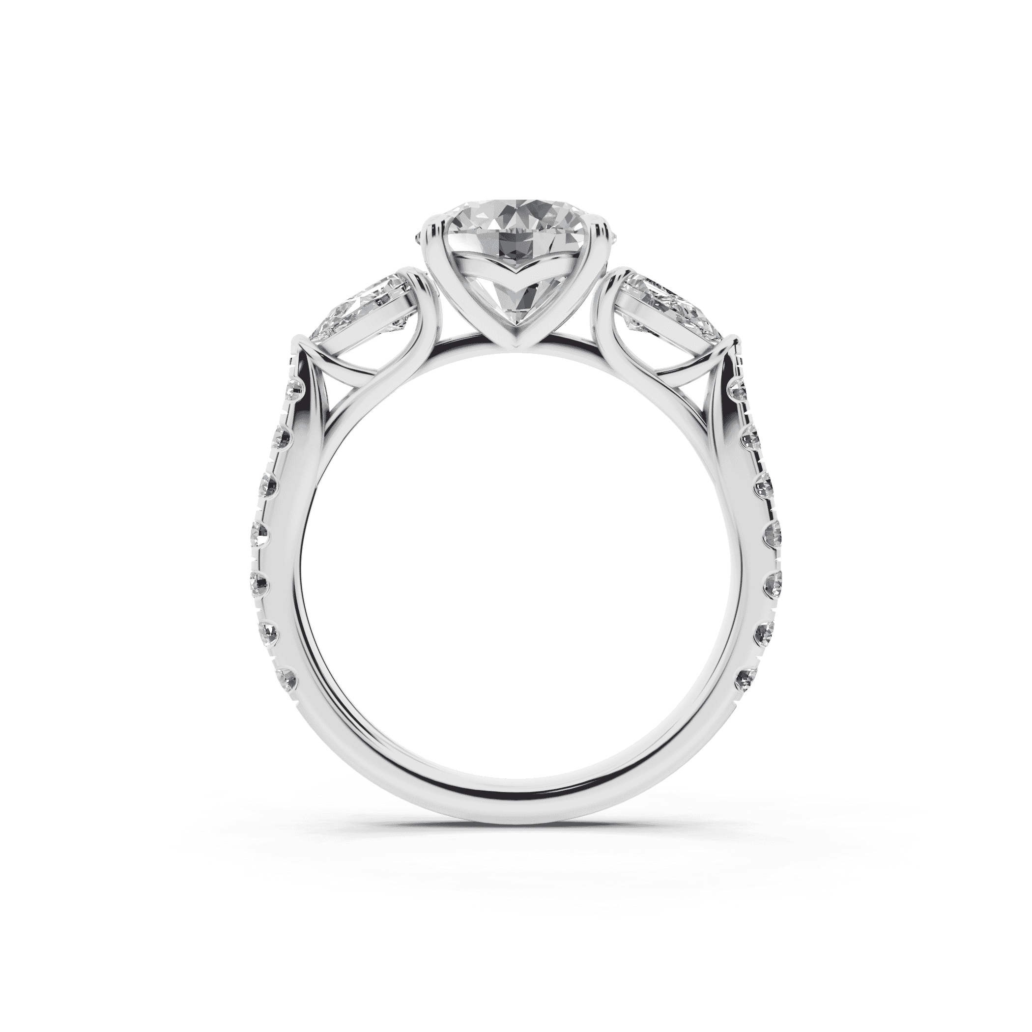 Capri Pear Three-Stone Engagement Ring (0.85 ct. tw.)