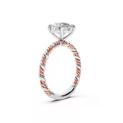 Tressa Two-Tone Twisted Engagement Ring