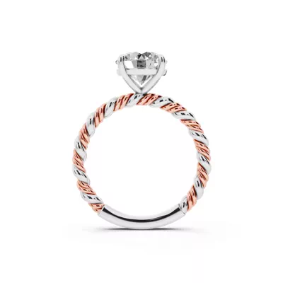 Tressa Two-Tone Twisted Engagement Ring