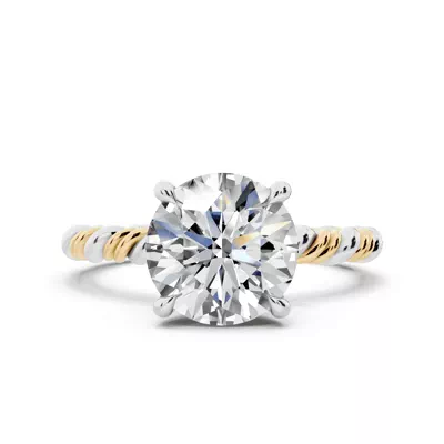 Tressa Two-Tone Twisted Engagement Ring
