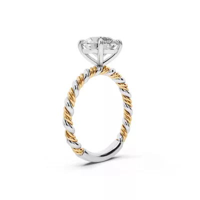 Tressa Two-Tone Twisted Engagement Ring