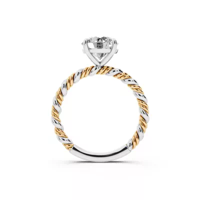 Tressa Two-Tone Twisted Engagement Ring