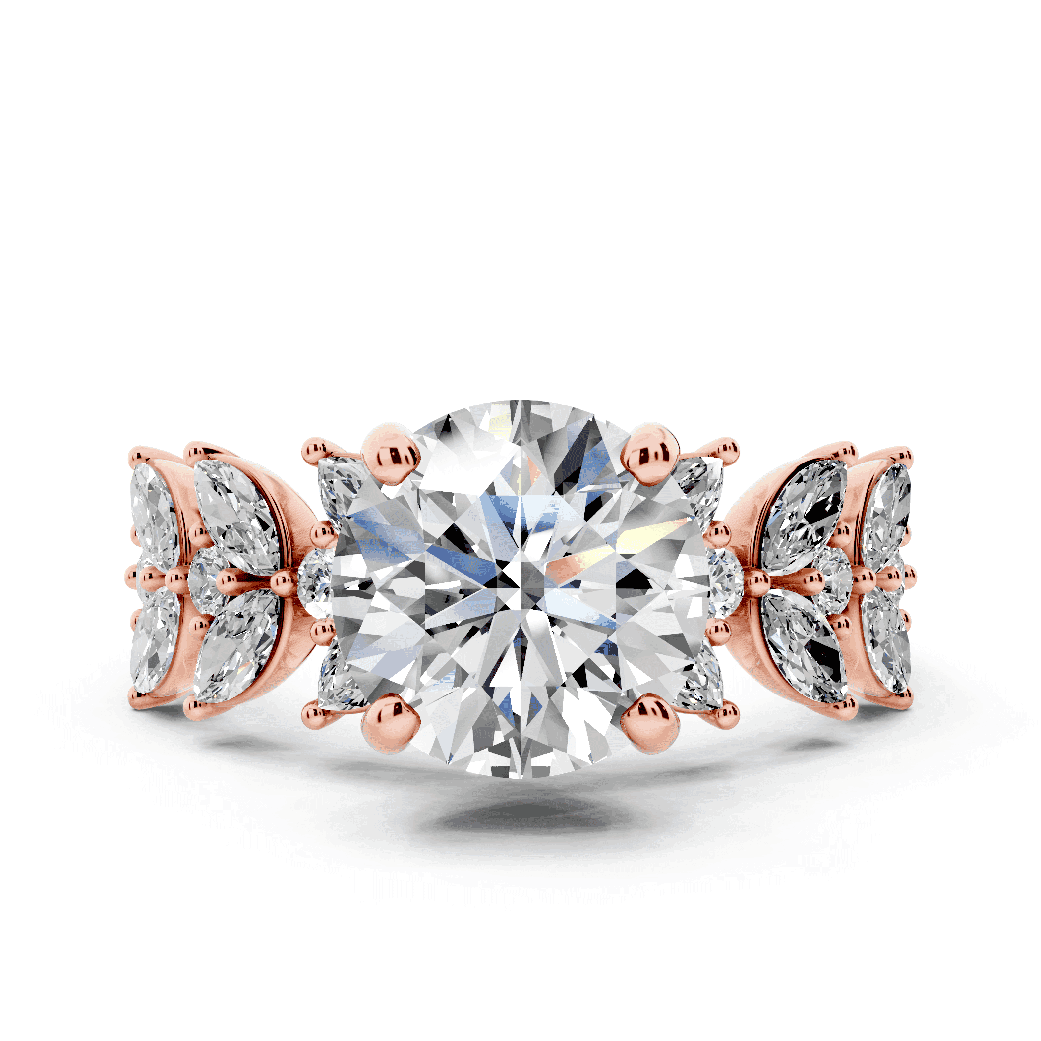 Wings of Love Diamond Engagement Ring