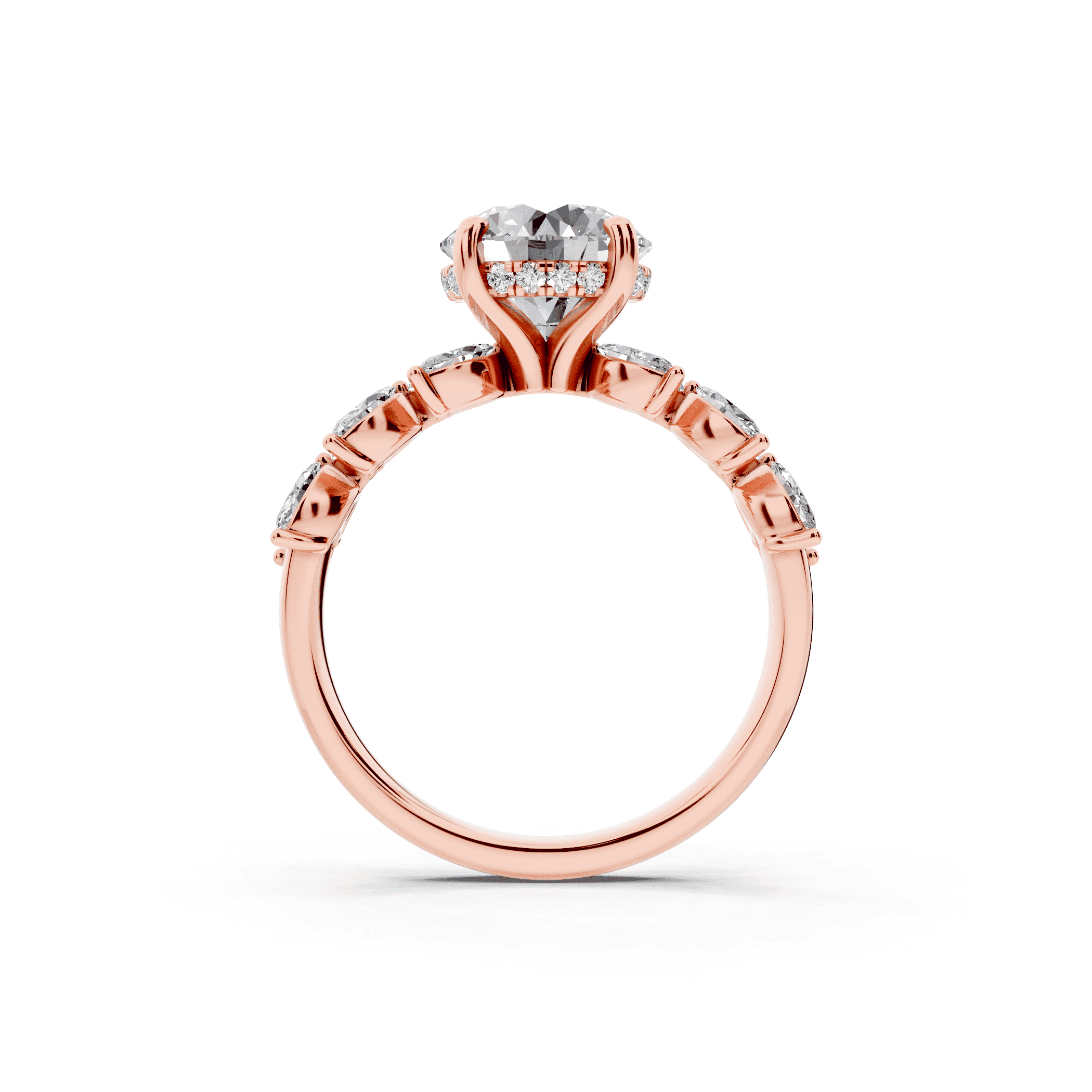 Wings of Love Diamond Engagement Ring