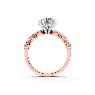 Wings of Love Diamond Two-Tone Engagement Ring