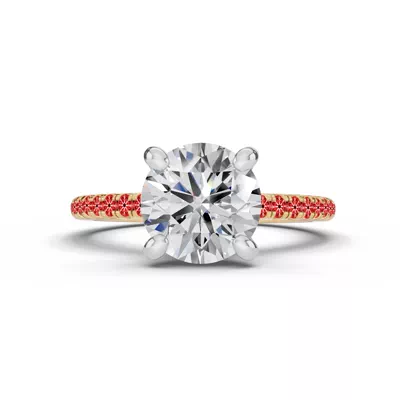 Signature Hearts & Arrows Pavé Engagement Ring (.15ct tw.)