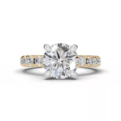 Signature Hearts & Arrows Pavé Engagement Ring (.70ct. tw.)