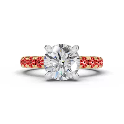 Signature Hearts & Arrows Pavé Engagement Ring (.70ct. tw.)