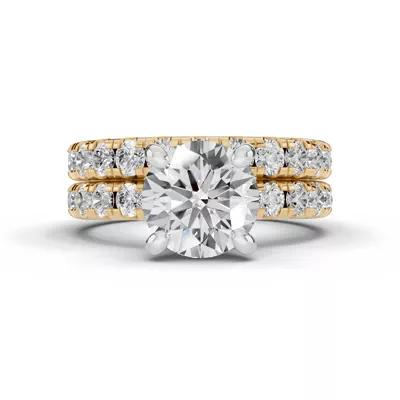 Signature Hearts & Arrows Pavé Engagement Ring (.70ct. tw.)