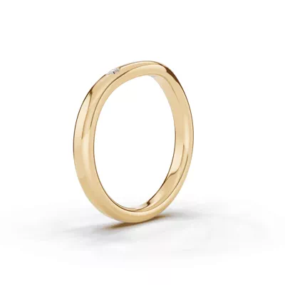 Tradition Contour Diamond Accent Band (2.5mm)