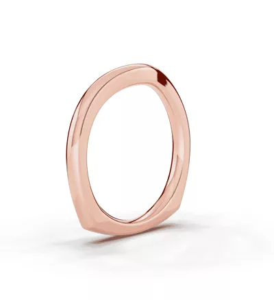 Euroshank Contour Wedding Band