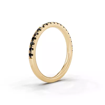 Tradition Pavé Black Diamond Wedding Band (0.35 ct. tw.)