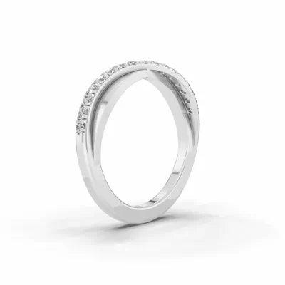 Interlocking Pavé Diamond Wedding Band