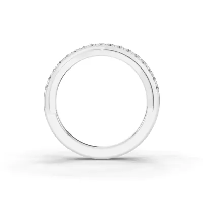 Interlocking Pavé Diamond Wedding Band