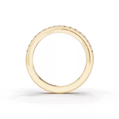 Interlocking Pavé Diamond Wedding Band