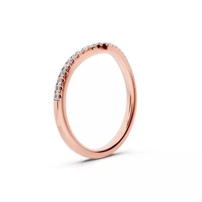 Madison Curved Pavé Band