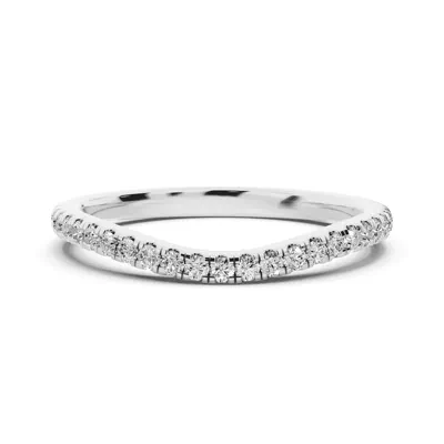 Madison Curved Pavé Band