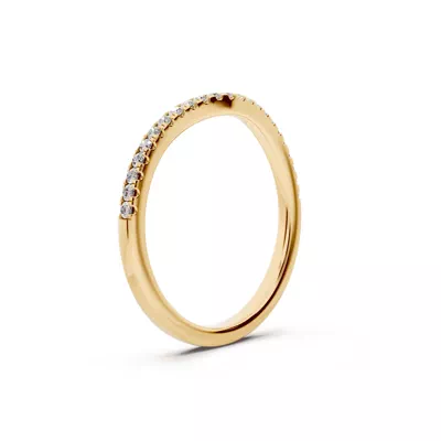 Madison Pavé Curved Band