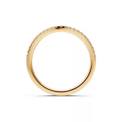 Madison Pavé Curved Band