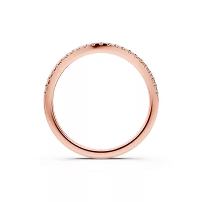 Madison Contoured Pavé Band