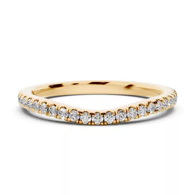 Madison Contoured Pavé Band