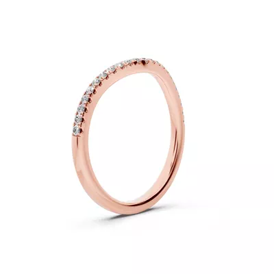 Madison Pavé Contoured Band