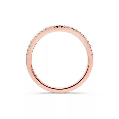 Madison Pavé Contoured Band