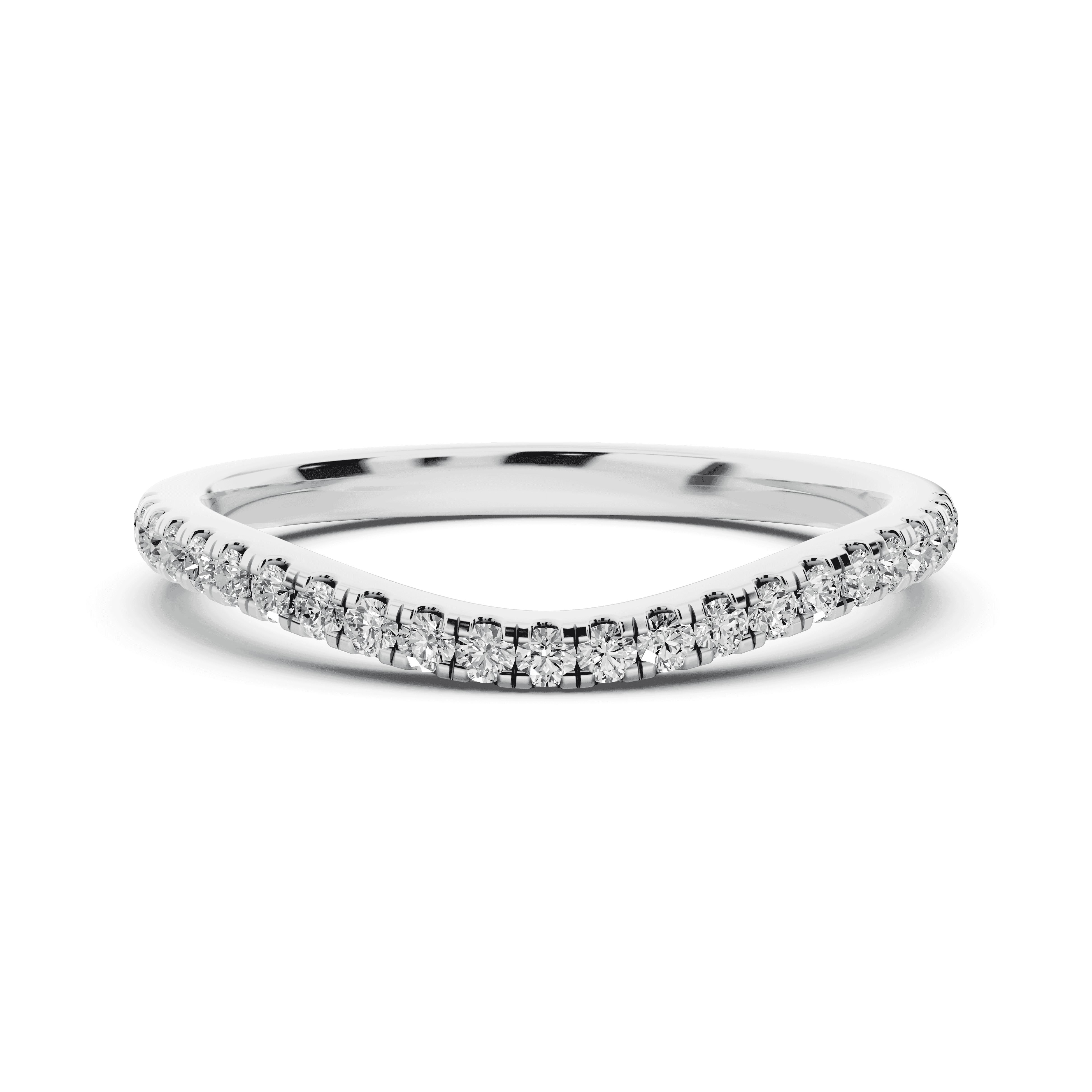 Madison Pavé Contoured Band