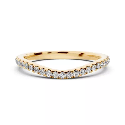 Madison Pavé Contoured Band