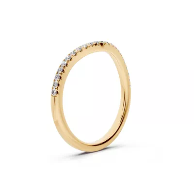 Madison Pavé Contoured Band