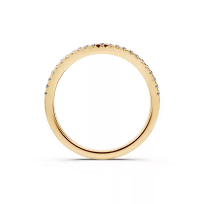 Madison Pavé Contoured Band