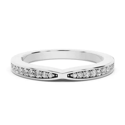 Alden Pinched Pavé Wedding Band (2mm)