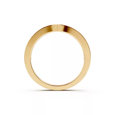Alden Pinched Pavé Wedding Band (2mm)