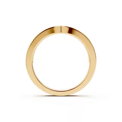 Alden Pinched Pavé Wedding Band (2.2mm)
