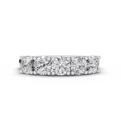 Signature Hearts & Arrows  Trellis Five-Stone Diamond Band (1.50 ct. tw.)