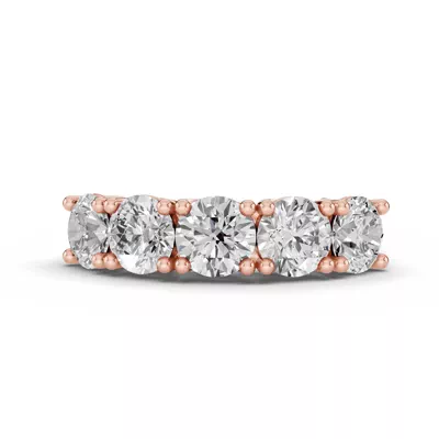 Signature Hearts & Arrows  Trellis Five-Stone Diamond Band (3.00 ct. tw.)