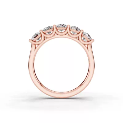 Signature Hearts & Arrows  U-Prong Five-Stone Diamond Band (1.50 ct. tw.)