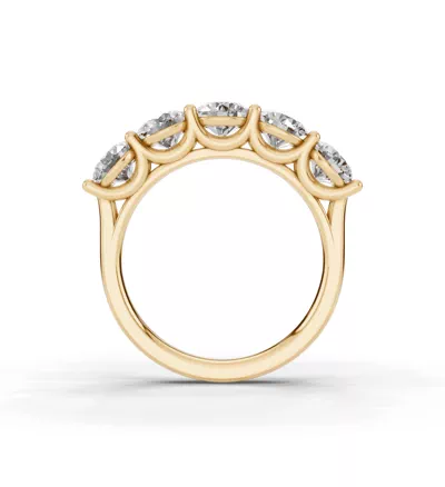 Signature Hearts & Arrows  U-Prong Five-Stone Diamond Band (3.00 ct. tw.)