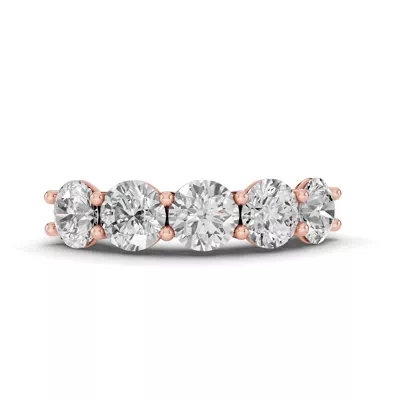 Signature Hearts & Arrows  U-Prong Five-Stone Diamond Band (3.00 ct. tw.)