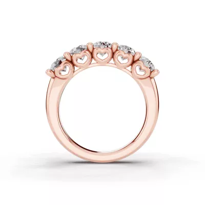Sculpted Heart 5-Stone Diamond Band (2.00 ct. tw.)