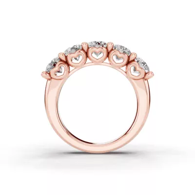 Sculpted Heart 5-Stone Diamond Band (3.00 ct. tw.)