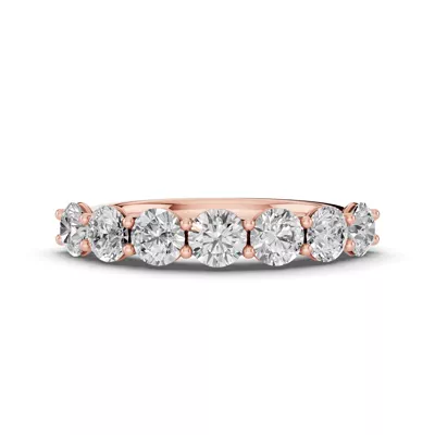 Signature Hearts & Arrows  U-Prong Seven-Stone Diamond Band (1.50 ct. tw.)