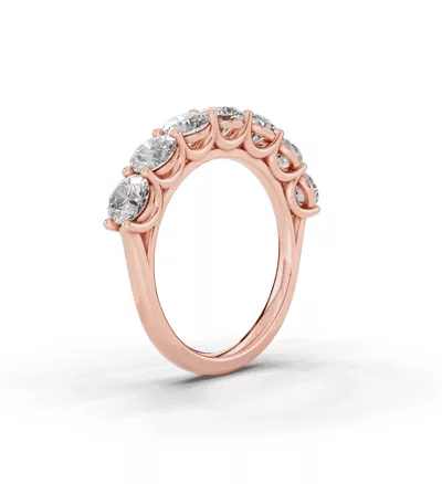 Signature Hearts & Arrows  U-Prong Seven-Stone Diamond Band (2.50 ct. tw.)