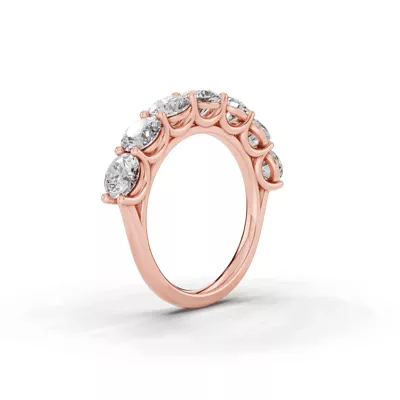 Signature Hearts & Arrows  U-Prong Seven-Stone Diamond Band (3.00 ct. tw.)