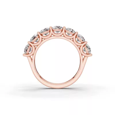 Signature Hearts & Arrows  U-Prong Seven-Stone Diamond Band (3.00 ct. tw.)