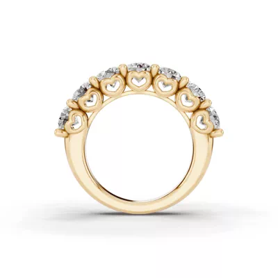 Sculpted Heart 7-Stone Diamond Band (3.00 ct. tw.)