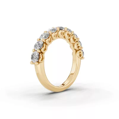 Sculpted Heart 9-Stone Diamond Band (2.00 ct. tw.)