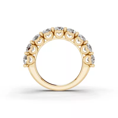 Sculpted Heart 9-Stone Diamond Band (3.00 ct. tw.)