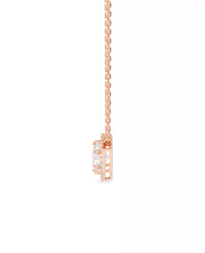 Hexagon Halo Lab Diamond Pendant